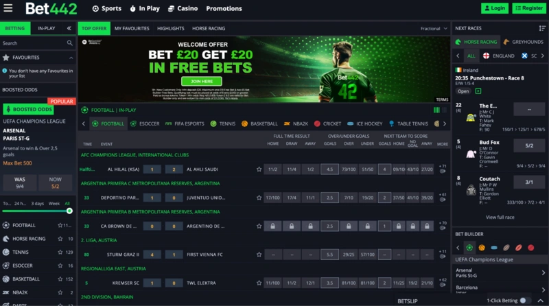 Bet442 Homepage